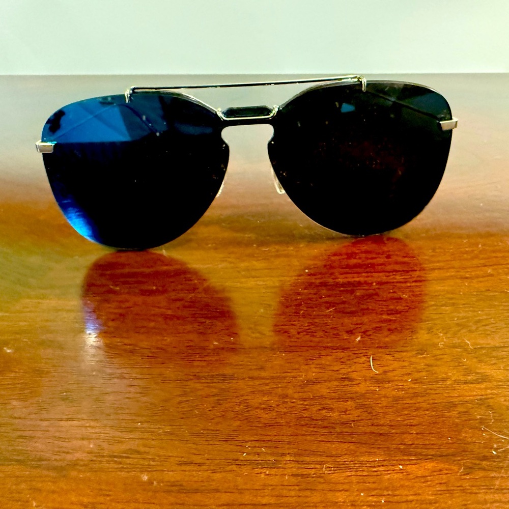 Dior Blue Mirror Sunglasses